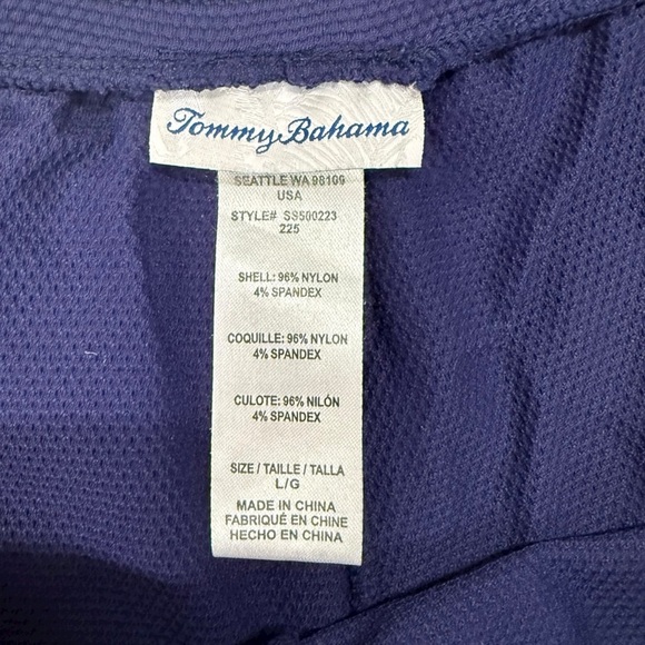 Tommy Bahama Island Cay Solids Beach Shorts Women Large Navy Vacation Cruise - Picture 8 of 8